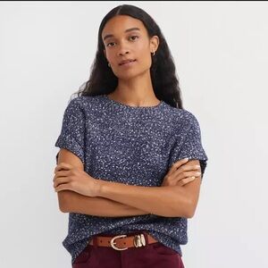 NWT LOFT Flecked Wedge Sweater